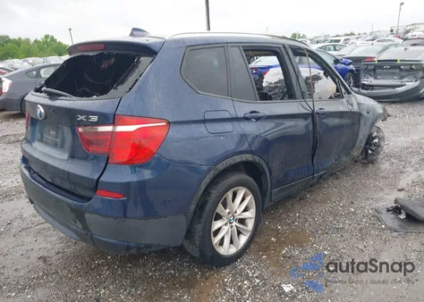 2014 BMW X3 xDrive28I z USA, uszkodzony, nr VIN 5UXWX9C55E0D17640
